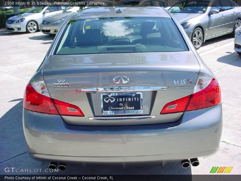 Platinum Graphite / Graphite 2008 Infiniti M 35 S Sedan