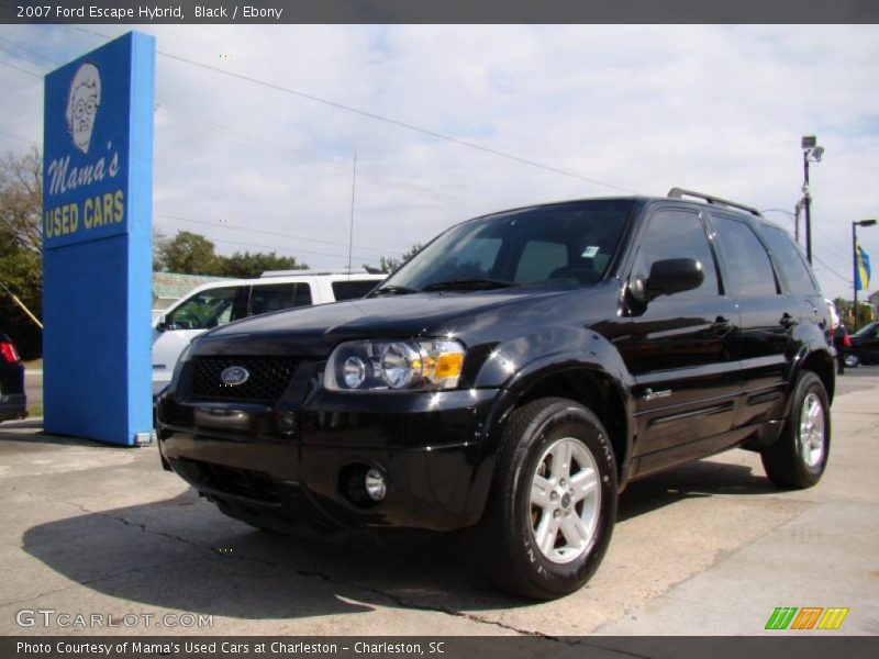 Black / Ebony 2007 Ford Escape Hybrid