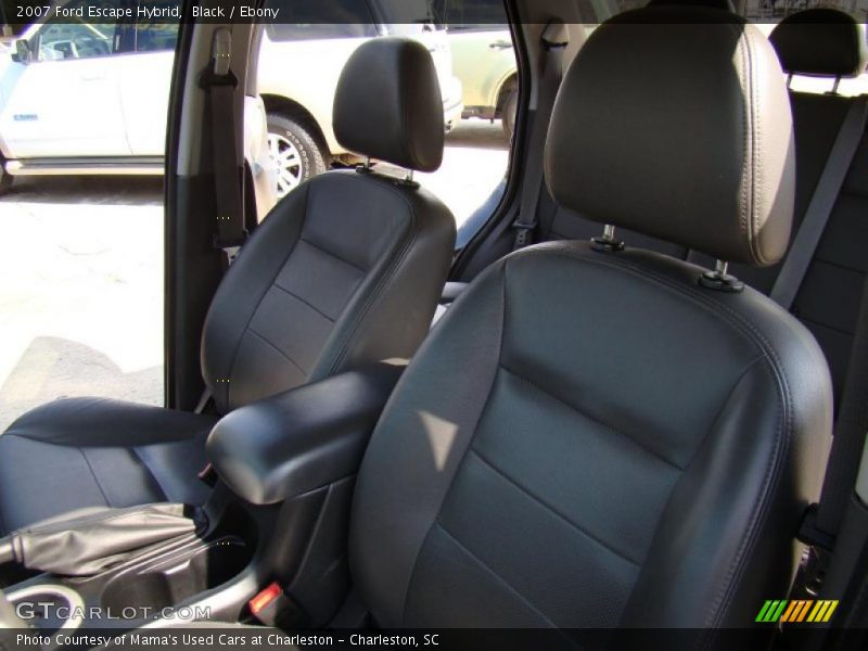  2007 Escape Hybrid Ebony Interior