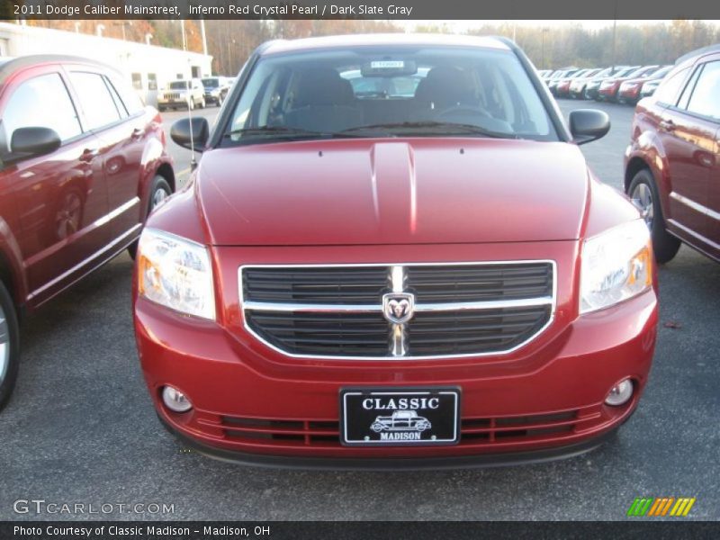 Inferno Red Crystal Pearl / Dark Slate Gray 2011 Dodge Caliber Mainstreet