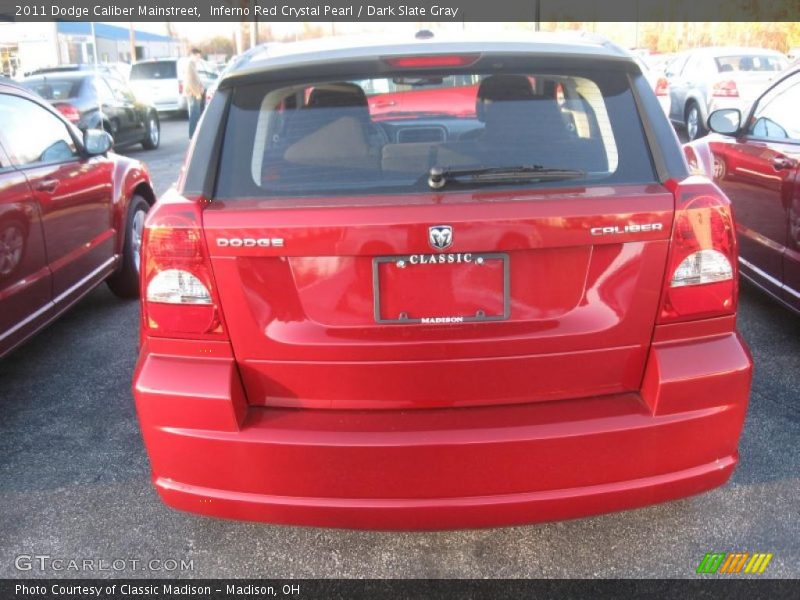 Inferno Red Crystal Pearl / Dark Slate Gray 2011 Dodge Caliber Mainstreet
