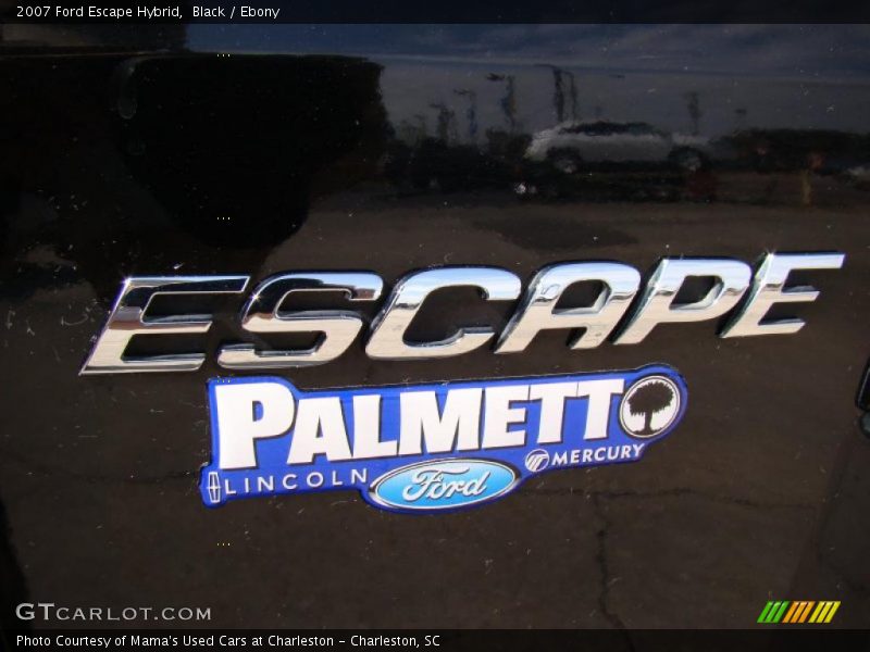 Black / Ebony 2007 Ford Escape Hybrid