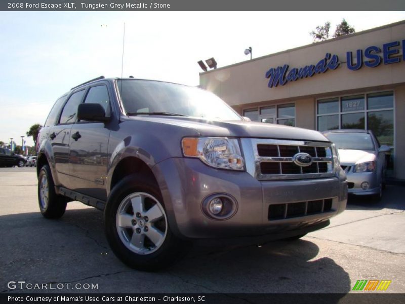 Tungsten Grey Metallic / Stone 2008 Ford Escape XLT