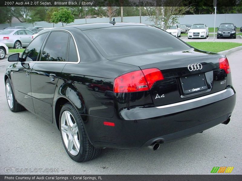 Brilliant Black / Ebony 2007 Audi A4 2.0T Sedan