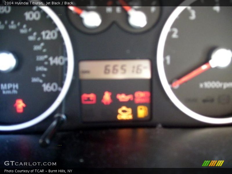 Jet Black / Black 2004 Hyundai Tiburon