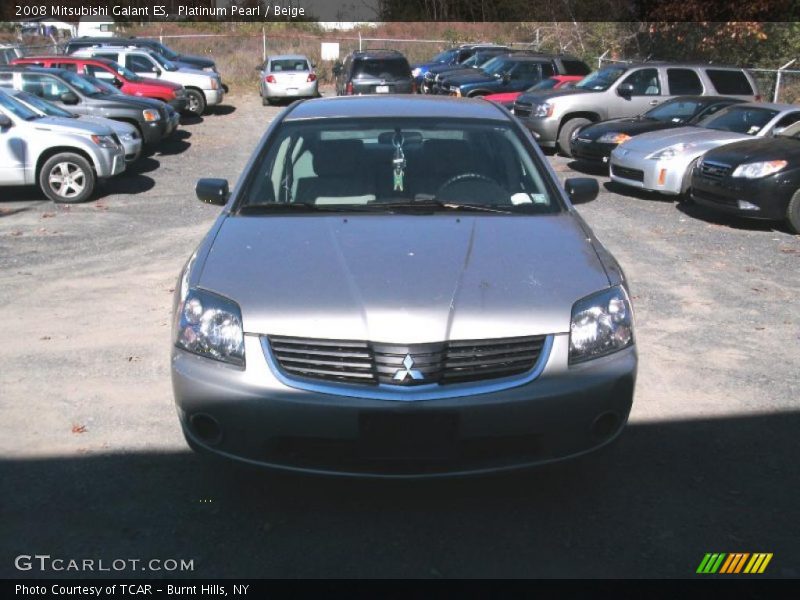 Platinum Pearl / Beige 2008 Mitsubishi Galant ES
