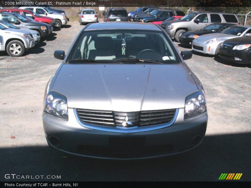 Platinum Pearl / Beige 2008 Mitsubishi Galant ES