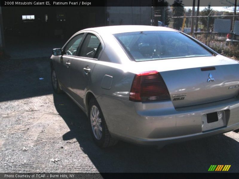 Platinum Pearl / Beige 2008 Mitsubishi Galant ES