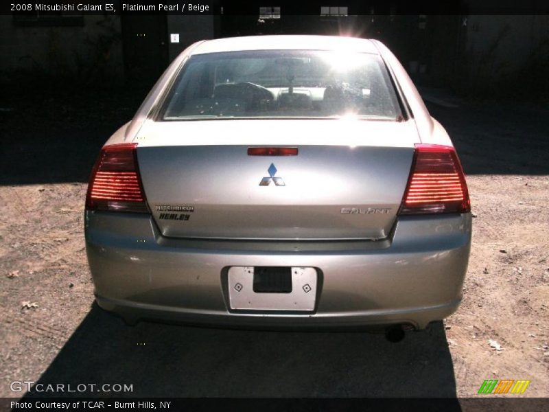 Platinum Pearl / Beige 2008 Mitsubishi Galant ES