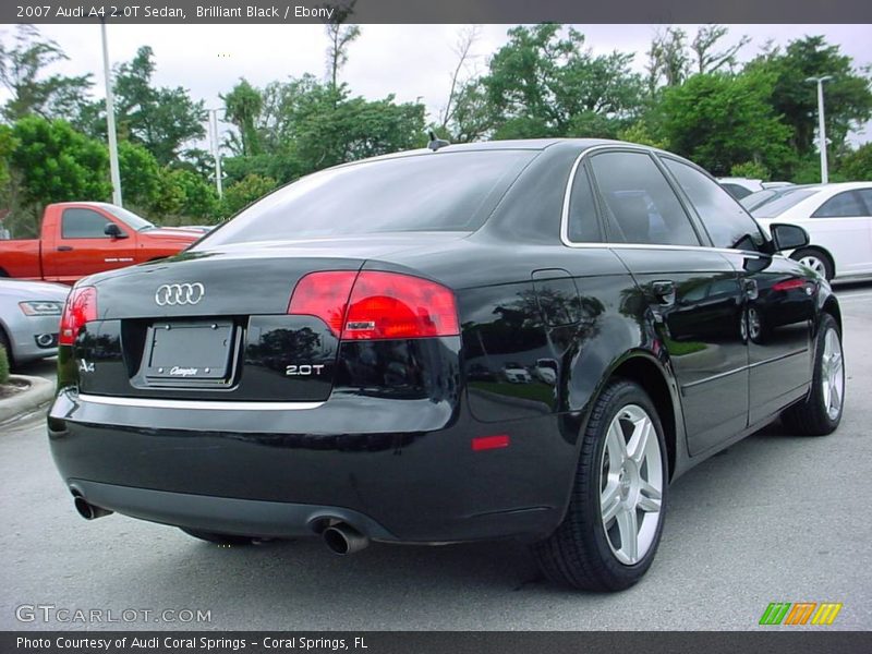 Brilliant Black / Ebony 2007 Audi A4 2.0T Sedan