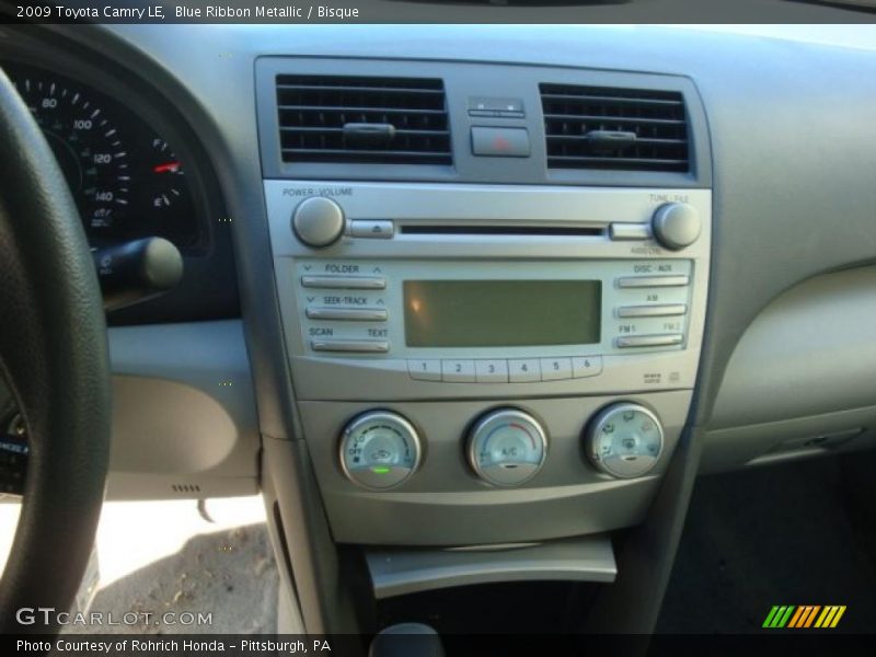 Blue Ribbon Metallic / Bisque 2009 Toyota Camry LE