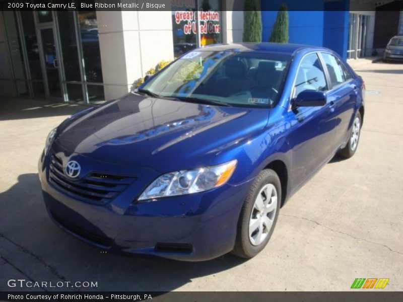 Blue Ribbon Metallic / Bisque 2009 Toyota Camry LE