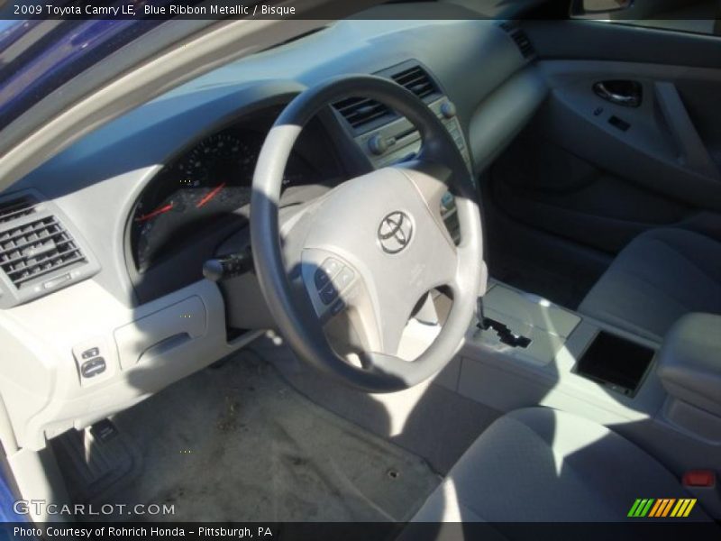 Blue Ribbon Metallic / Bisque 2009 Toyota Camry LE