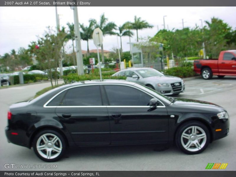 Brilliant Black / Ebony 2007 Audi A4 2.0T Sedan