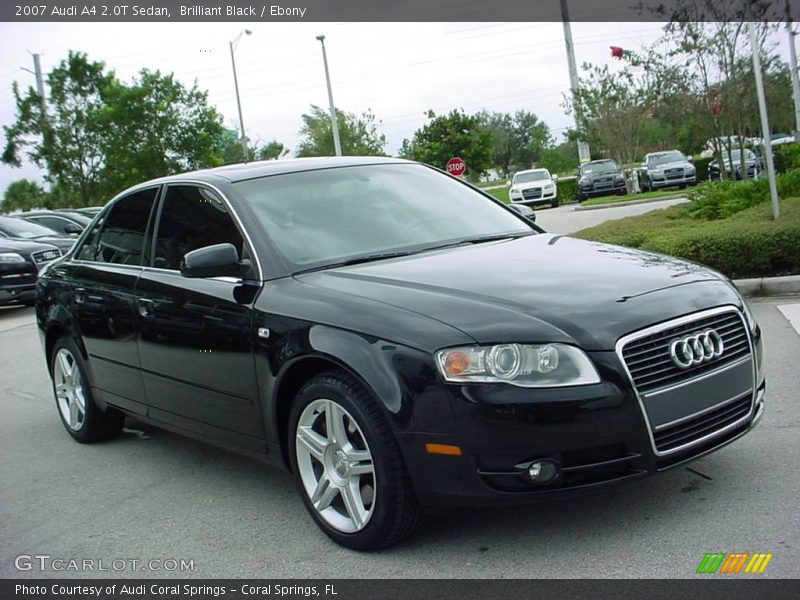 Brilliant Black / Ebony 2007 Audi A4 2.0T Sedan