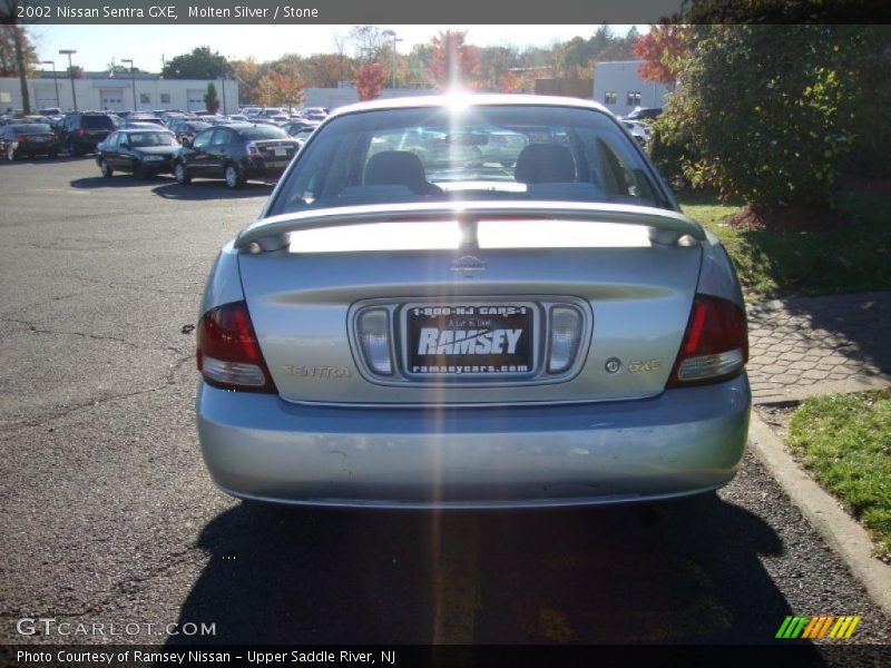 Molten Silver / Stone 2002 Nissan Sentra GXE