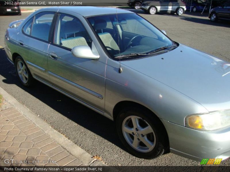Molten Silver / Stone 2002 Nissan Sentra GXE