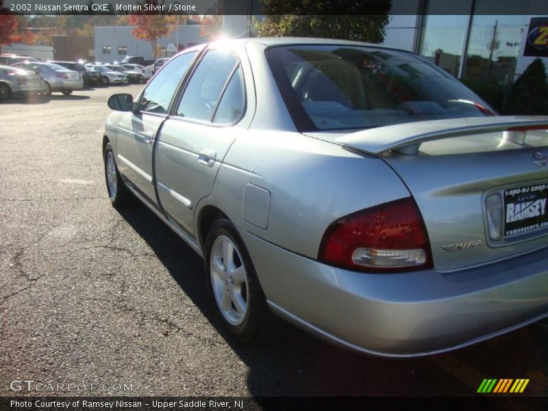 Molten Silver / Stone 2002 Nissan Sentra GXE