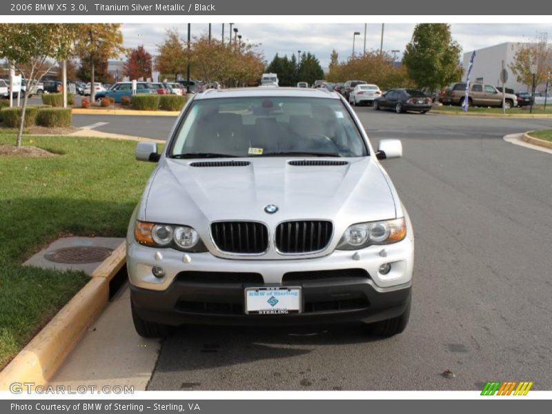 Titanium Silver Metallic / Black 2006 BMW X5 3.0i