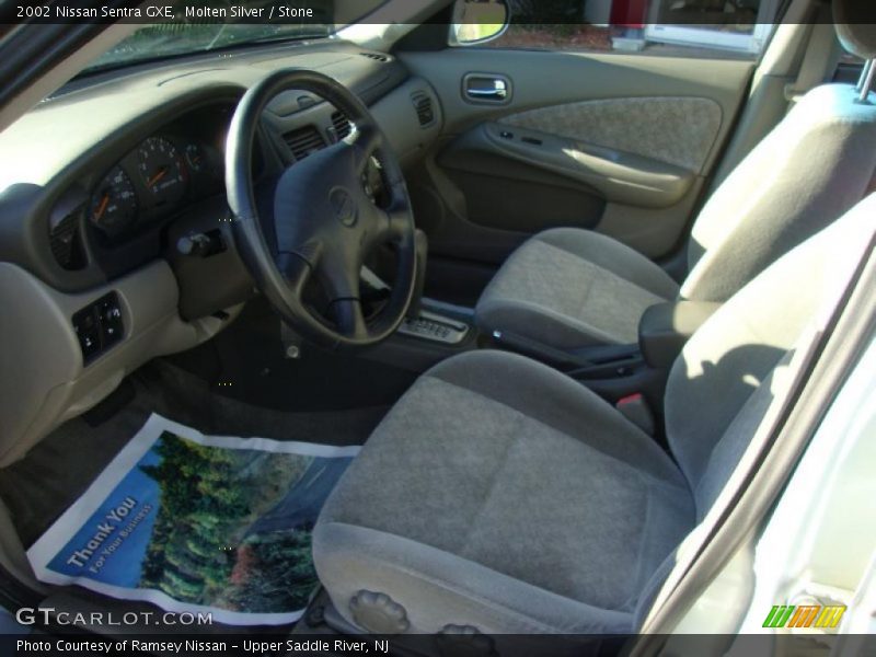 Molten Silver / Stone 2002 Nissan Sentra GXE