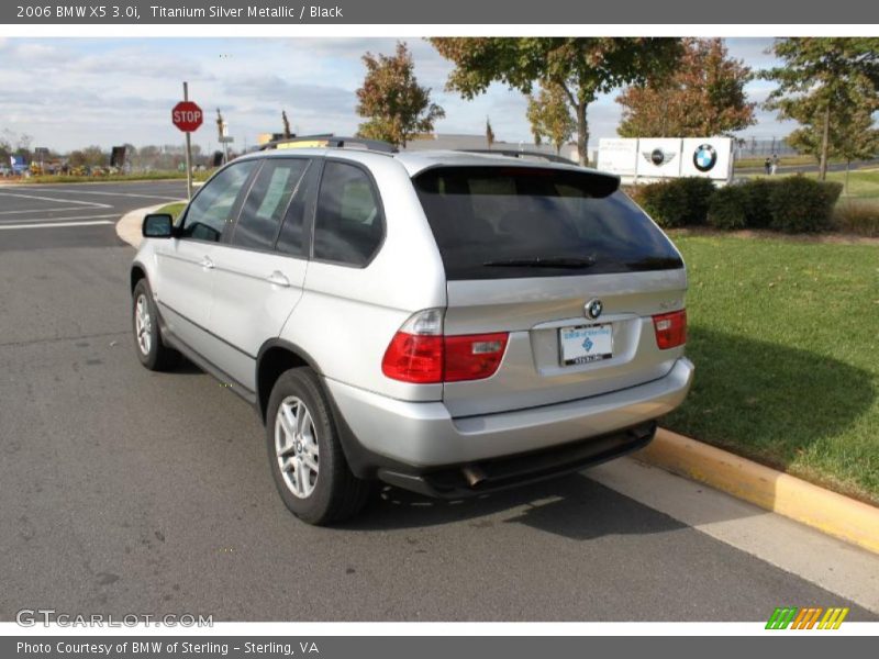 Titanium Silver Metallic / Black 2006 BMW X5 3.0i