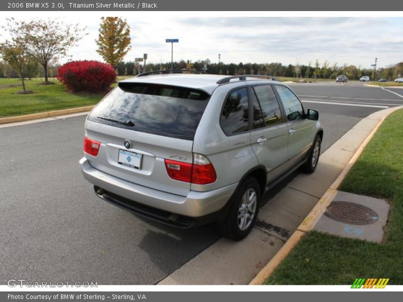 Titanium Silver Metallic / Black 2006 BMW X5 3.0i
