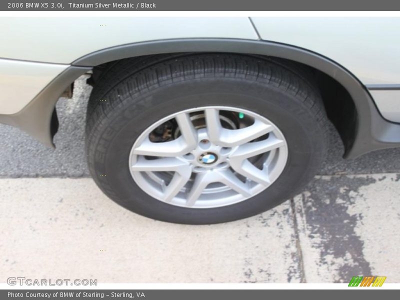 Titanium Silver Metallic / Black 2006 BMW X5 3.0i