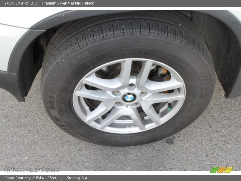 Titanium Silver Metallic / Black 2006 BMW X5 3.0i