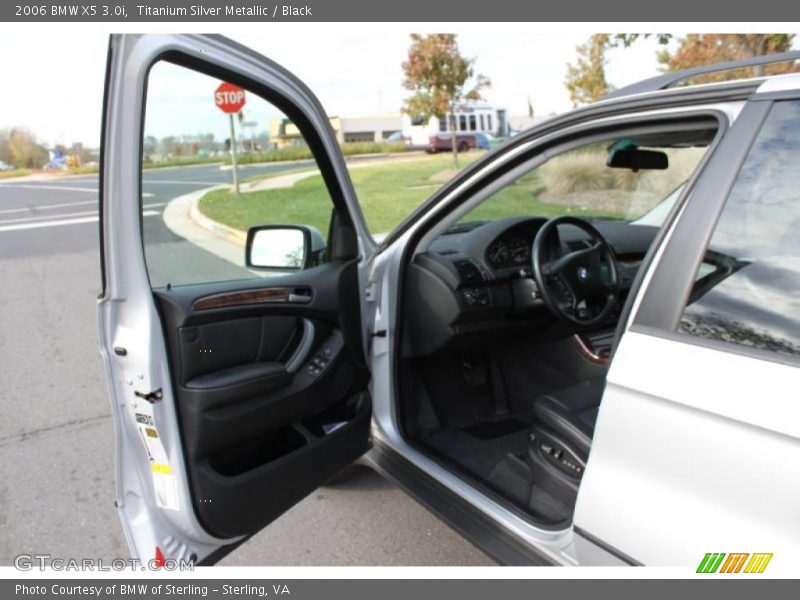 Titanium Silver Metallic / Black 2006 BMW X5 3.0i