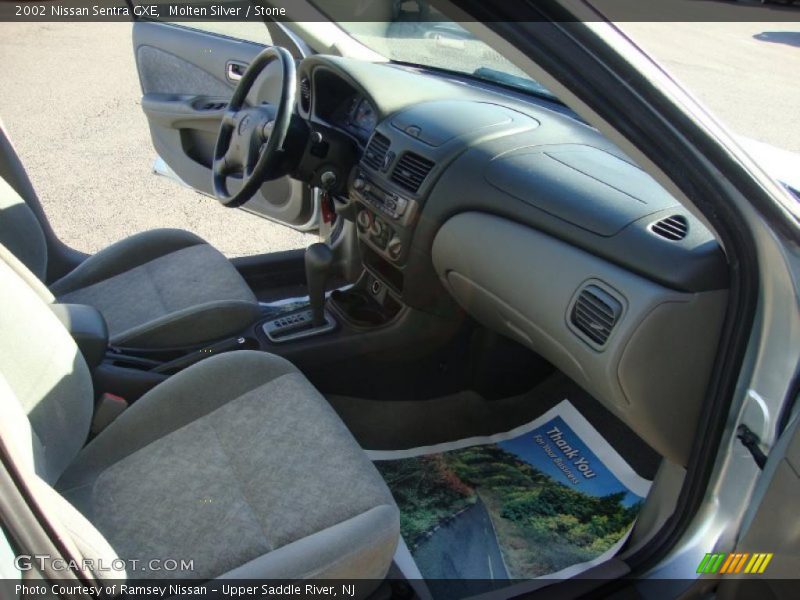 Molten Silver / Stone 2002 Nissan Sentra GXE
