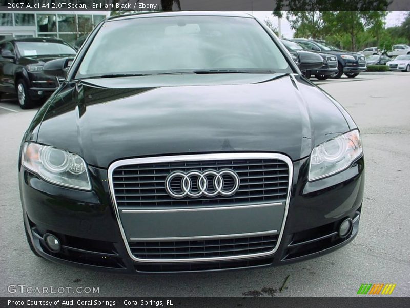 Brilliant Black / Ebony 2007 Audi A4 2.0T Sedan