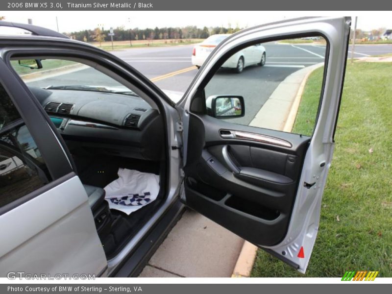 Titanium Silver Metallic / Black 2006 BMW X5 3.0i
