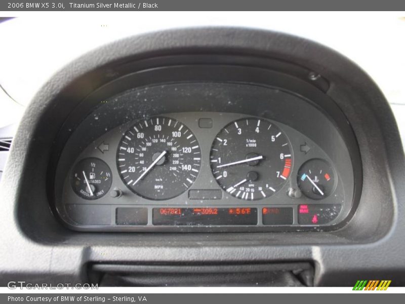 Titanium Silver Metallic / Black 2006 BMW X5 3.0i