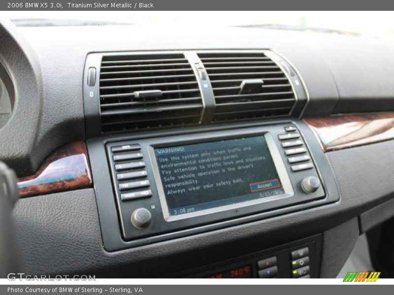 Titanium Silver Metallic / Black 2006 BMW X5 3.0i