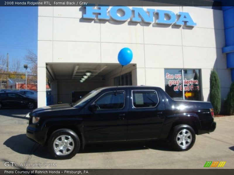 Formal Black / Gray 2008 Honda Ridgeline RTL