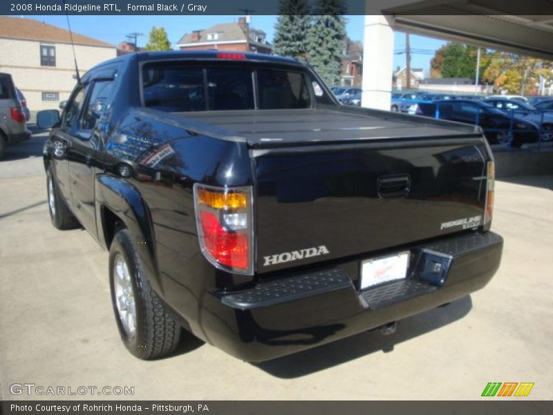 Formal Black / Gray 2008 Honda Ridgeline RTL