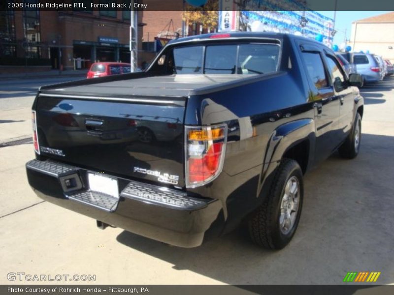 Formal Black / Gray 2008 Honda Ridgeline RTL