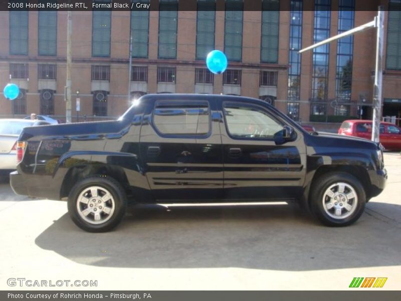 Formal Black / Gray 2008 Honda Ridgeline RTL
