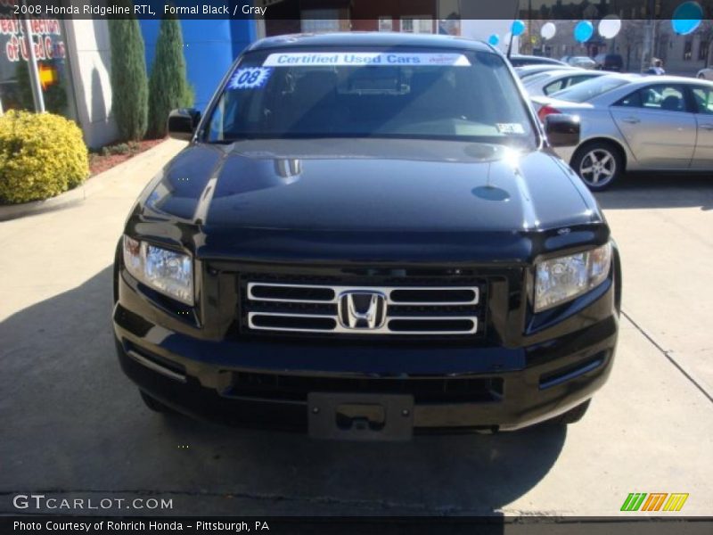 Formal Black / Gray 2008 Honda Ridgeline RTL