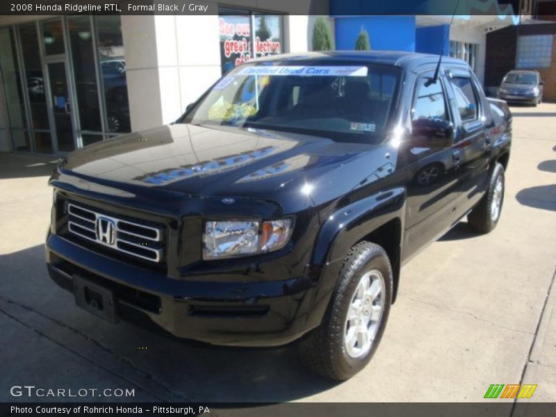 Formal Black / Gray 2008 Honda Ridgeline RTL