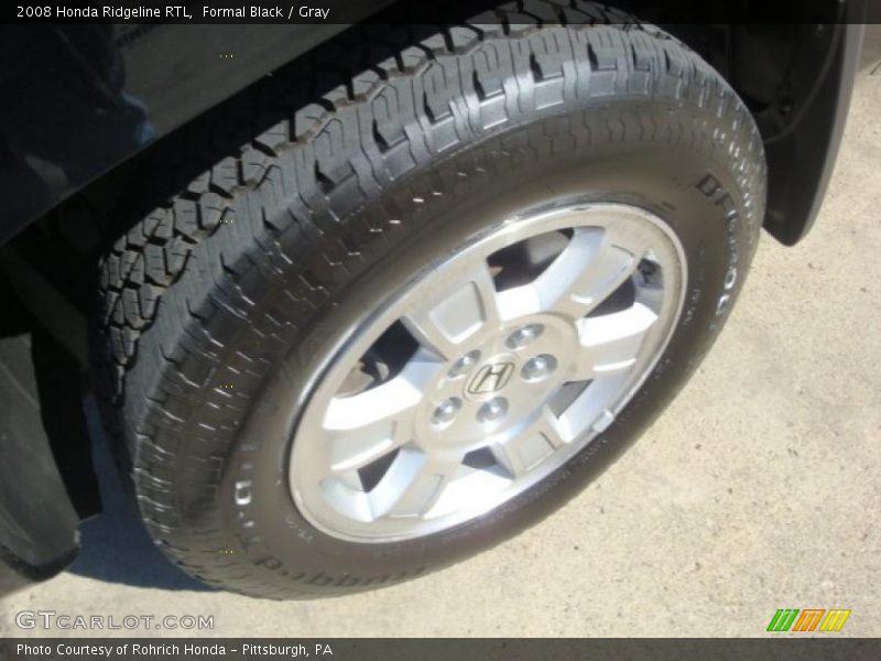 Formal Black / Gray 2008 Honda Ridgeline RTL