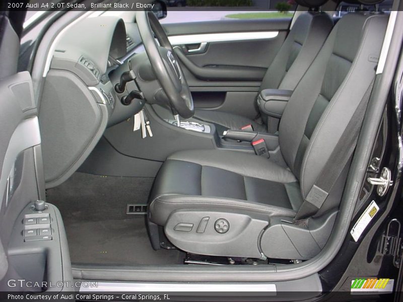 Brilliant Black / Ebony 2007 Audi A4 2.0T Sedan