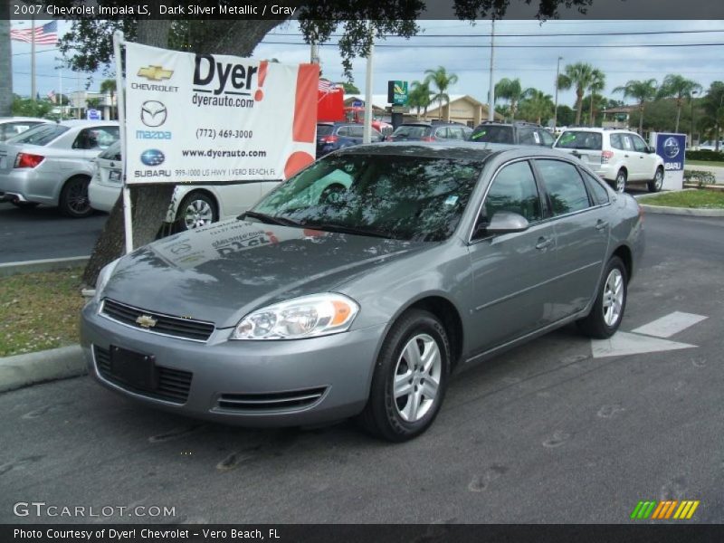 Dark Silver Metallic / Gray 2007 Chevrolet Impala LS