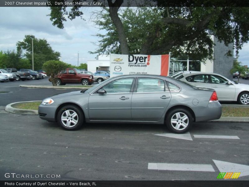 Dark Silver Metallic / Gray 2007 Chevrolet Impala LS