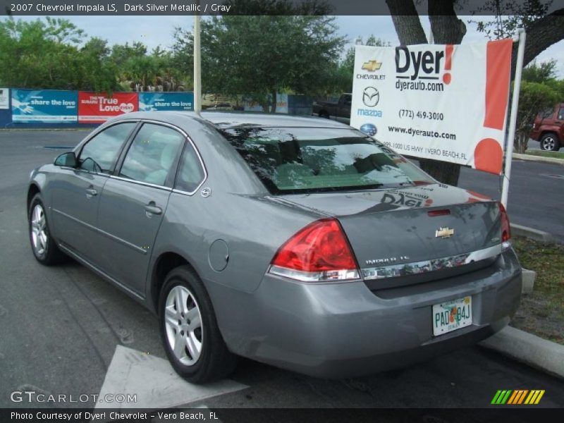 Dark Silver Metallic / Gray 2007 Chevrolet Impala LS