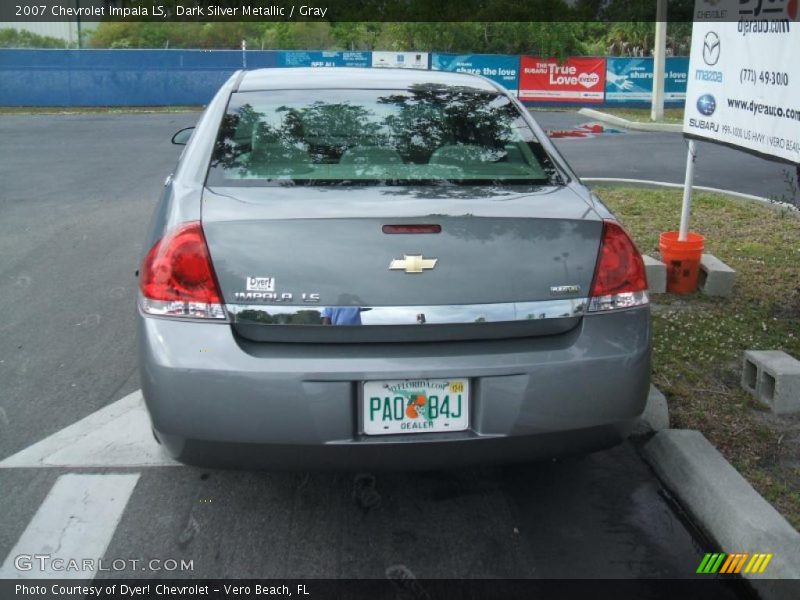 Dark Silver Metallic / Gray 2007 Chevrolet Impala LS