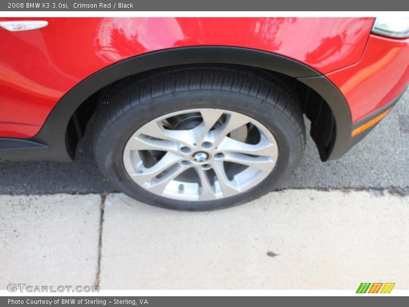 Crimson Red / Black 2008 BMW X3 3.0si