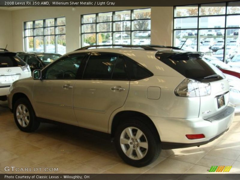 Millenium Silver Metallic / Light Gray 2008 Lexus RX 350 AWD