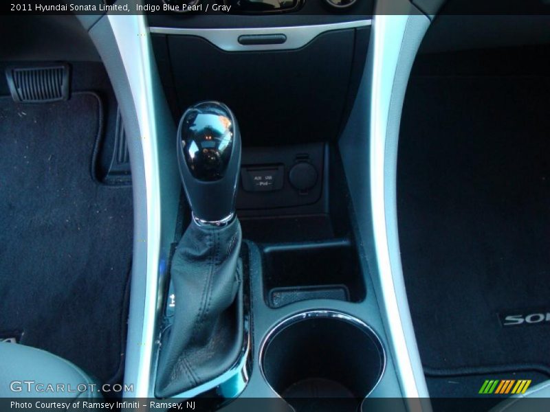 Indigo Blue Pearl / Gray 2011 Hyundai Sonata Limited