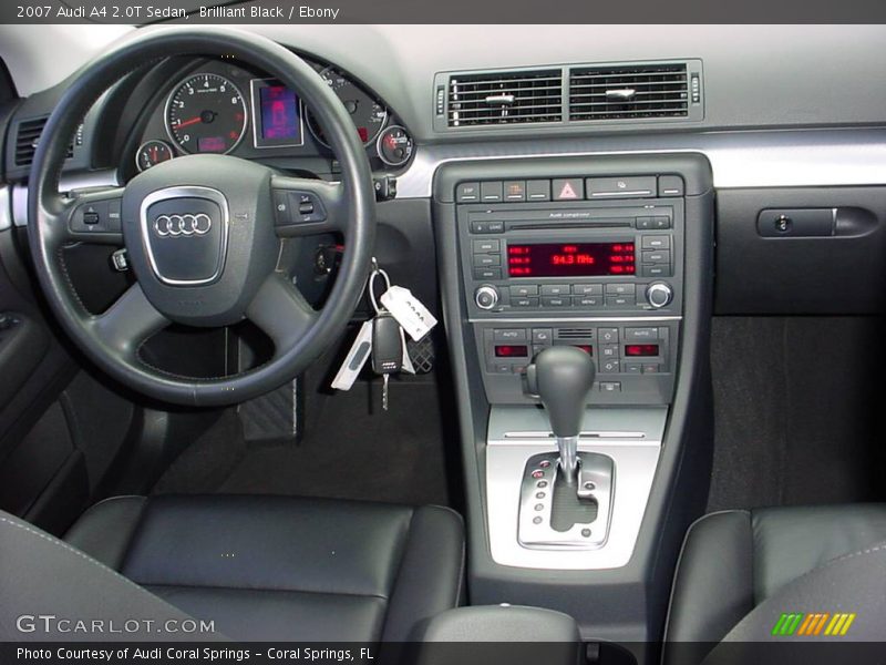 Brilliant Black / Ebony 2007 Audi A4 2.0T Sedan